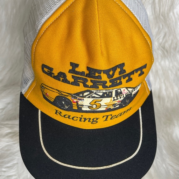 VINTAGE Levi Garrett Racing Team #5 Hat  NASCAR Trucker Hat Geoff Bodine - RARE - Picture 2 of 14